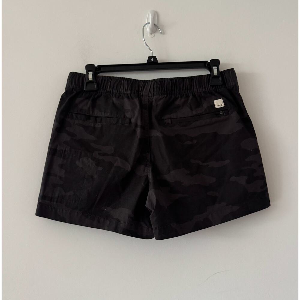 Vuori Ripstop Black Camo Drawstring Athletic Utility Outdoor Shorts Size S - Picture 3 of 4
